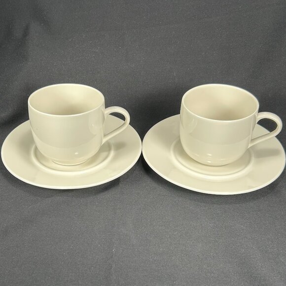 2 sets of beautiful tea cups & saucers. ALESSI ETTORE SOTTSASS Germany - Picture 1 of 9